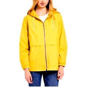 Weatherproof Vintage Waterproof Rain Jacket Yellow with Hood Women’s Small NWOT